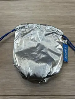 fwee シルバー ドローストリングポーチ