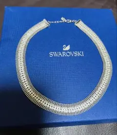 スワロフスキーSwarovski クリスタル メッシュ ネックレス　箱無しのサムネイル