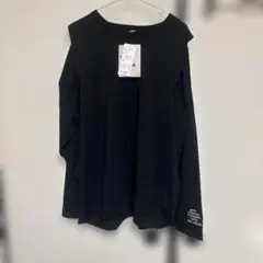 新品 mir..×pusan コラボ 長袖カットソー ブラック L