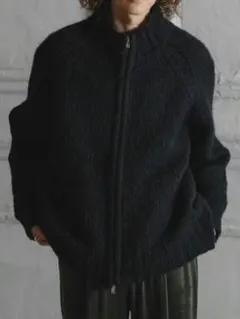 Casper John ウールミックスドライバーズニット