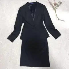 nicole セットアップ　スーツ　ストライプ　ダークグレー　サイズ38 M相当