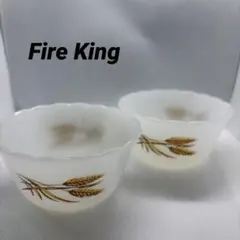 【Fire-Kingファイヤーキング ウィート柄カスタードカップ】のサムネイル