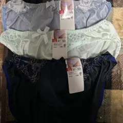 ショーツセット LL 3色 リボン付き