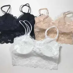 新品　ブラトップ　黒 白 ベージュ　3枚組