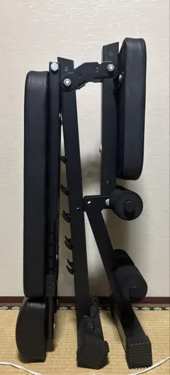 折りたたみ式トレーニングベンチ ブラック