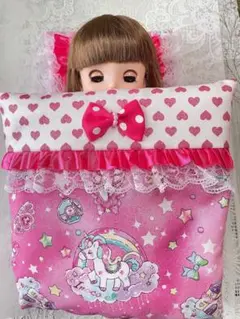 メルちゃん ソランちゃん ネネちゃん 布団 セット ユニコーン ピンク ①