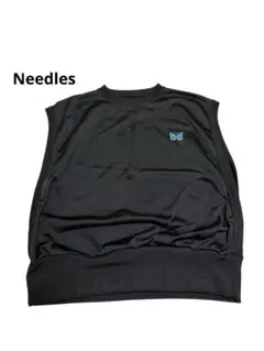ストレート　M ネイビー　ホワイト　edifice ニードルズ　needles Needles - セットアップ ブラック ホワイト ニードルス