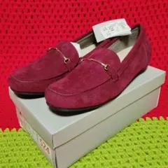 新品heal me ワインレッド ローファー24,5cm