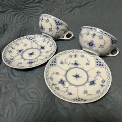 ☆ どらみちゃん様専用☆ロイヤルコペンハーゲン ハーフレース 小皿 4