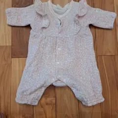 milimiliミリミリ 花柄ロンパース ピンク系