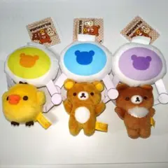 リラックマ　クレーンにぶらさがりぶるぶるぬいぐるみ　3種