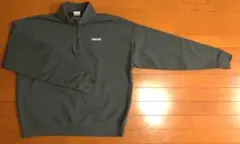 Lサイズ相当　オーバーサイズ　GYMSHARK グレー 1/4ジップ トレーナー