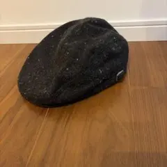 正規美品バーバリーブラックレーベルウール ハンチング帽 ダークグレー