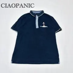 CIAOPANIC チャオパニック ポロシャツ ロゴ刺繍 コットン M メンズのサムネイル