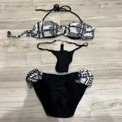 幾何学模様バンドゥビキニ 9M セパレート水着　水着用インナー