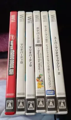 Wiiソフト6本セット(動作未確認)