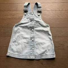 baby GAP 80 デニムオーバーオールワンピース