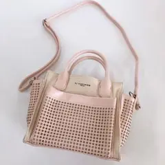 PEACH JOHN♡2WAYサイドメッシュボストン♡キャンバス生地ピーチジョン
