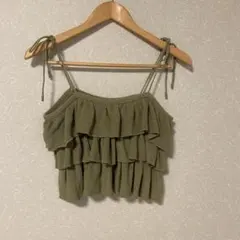 ディスコート　フリルニットキャミ