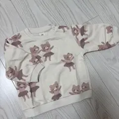 H&M クマ柄 トレーナー　74