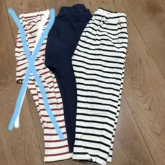 GU サマナルストライプパンツ 2枚セット