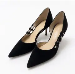 【STACCATO 】セパレートパンプス 黒 スエード 23cm オフィス　通勤のサムネイル
