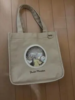 ポケモン　窓付き　バッグ　モクロー　イーブイ　ピカチュウ