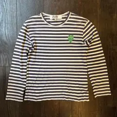 緑ハートPLAY COMME des GARCONS ロンt ボーダー