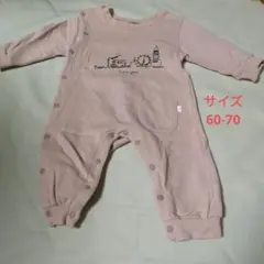 [美品]ロンドン刺繍ロンパース 60-70
