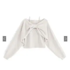 GRL デザインニットトップス×キャミソール