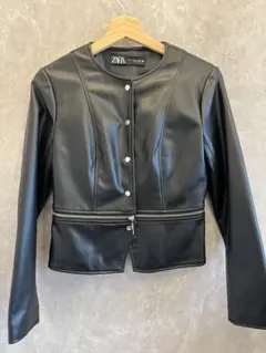 ZARA 黒 ライダースジャケット