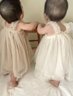 NOCCU ベビードレス　ベージュ　S 3m-6m