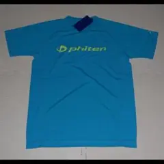phiten シャツ ターコイズ×ライムロゴ Mサイズ