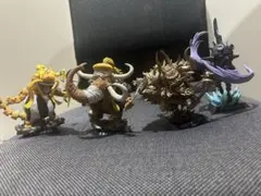 【ワンピース フィギュア 一番くじ 百獣海賊団セット】 大型フィギュア／4体 一番くじ ワンピース 百獣海賊団 飛び六胞 魂豪示像 戯呀 G賞