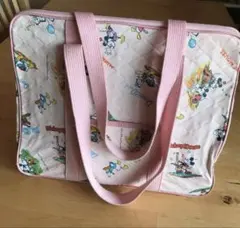 ヴィンテージ　ディズニー　ビニールキルティングバッグ