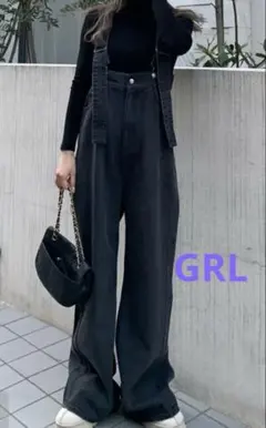 GRL ワイドデニムオールインワン qu37のサムネイル