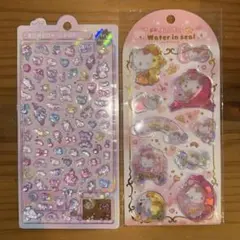 【正規品】ボンボンドロップシールミニ　ゆめいろボンボン　キティ　ウォーターシール