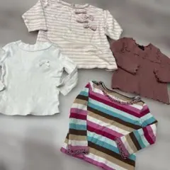 女の子　90cm まとめ売り　長袖カットソー　ロンT