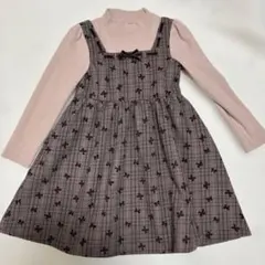 エニィファム ドッキングワンピース 120cm ピンク