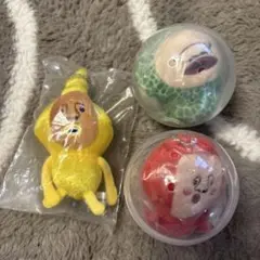 こびとづかんのぬいぐるみ カプセルトイ 3個セット