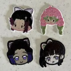 鬼滅の刃　刺繍アイロンワッペン　お買い得４枚セット