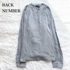 バックナンバー ヘビーウェイトワッフルロンT コットン ゆったり ベーシック
