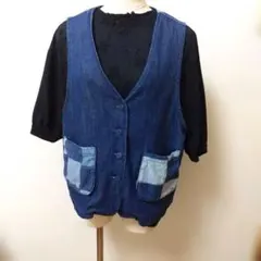 新品未使用❤ライムインクデニムベスト❤