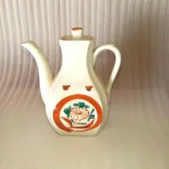【昭和レトロ】醤油さし 陶器 花柄