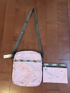 レスポートサック 限定品 ショルダーバッグ ポーチ付き ピンク