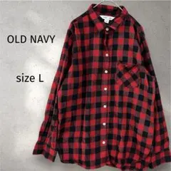 OLD NAVY THE CLASSIC SHIRT Lサイズ ネルシャツ