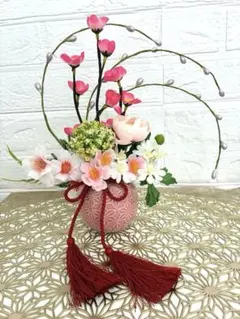 春の和アレンジ 桜と梅のフラワーアレンジメント｜ひな祭り・春飾り