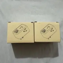 【新品・未使用】海外用マルチ電源タップ 2個(米国式プラグ)