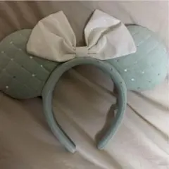 ミントグリーン　ミッキー　ディズニーカチューシャ