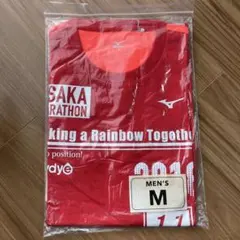 Mizuno 大阪マラソン 陸上用シャツ レッド M